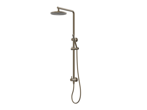 Showers ParTaps Lugano Wall Shower Divertor - On Rail - 90 Degree Colour: Antique Bronze Fitting: Bottom Connection Place & Palette