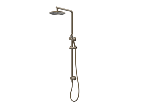 Showers ParTaps Lugano Wall Shower Divertor - On Rail - 90 Degree Colour: Antique Bronze Fitting: Top Connection Place & Palette