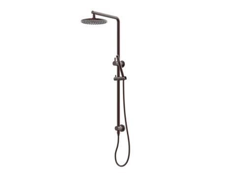 Showers ParTaps Lugano Wall Shower Divertor - On Rail - 90 Degree Colour: Antique Copper Fitting: Top Connection Place & Palette