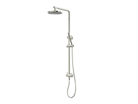 Showers ParTaps Lugano Wall Shower Divertor - On Rail - 90 Degree Colour: Luminick Fitting: Bottom Connection Place & Palette