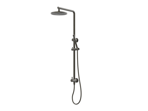 Showers ParTaps Lugano Wall Shower Divertor - On Rail - 90 Degree Colour: Volcanic Grey Fitting: Bottom Connection Place & Palette