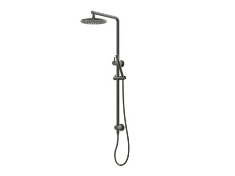 Showers ParTaps Lugano Wall Shower Divertor - On Rail - 90 Degree Colour: Volcanic Grey Fitting: Top Connection Place & Palette