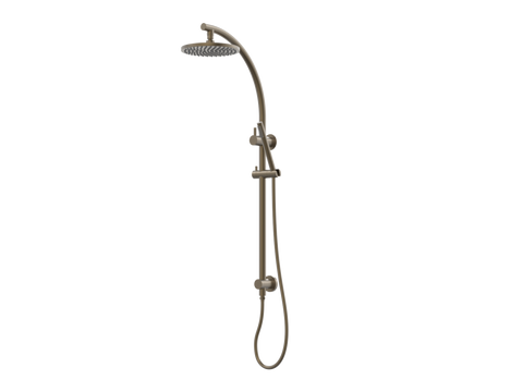 Showers ParTaps Lugano Wall Shower Divertor - On Rail - Arc Colour: Antique Bronze Fitting: Top Connection Place & Palette