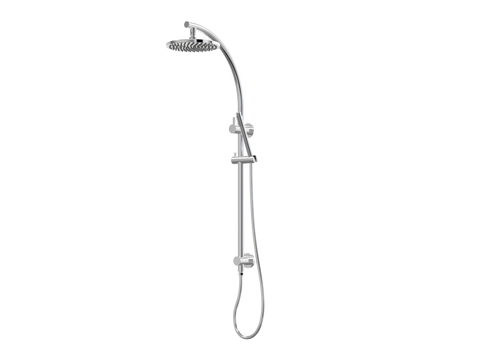 Showers ParTaps Lugano Wall Shower Divertor - On Rail - Arc Colour: Chrome Fitting: Top Connection Place & Palette