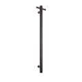 Accessories Thermogroup Round Polished Non-Heated Vertical Single Towel Rail Colour: Matte Black Place & Palette