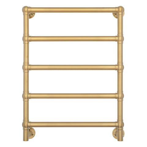 Mayer Heated Towel Rail-Accessories-Turner Hastings-Brushed Brass-place-and-palette