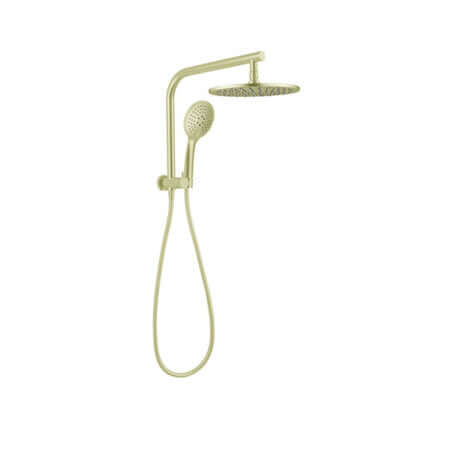 Showers Nero Mecca 2 In 1 Twin Shower Colour: Brushed Gold Place & Palette