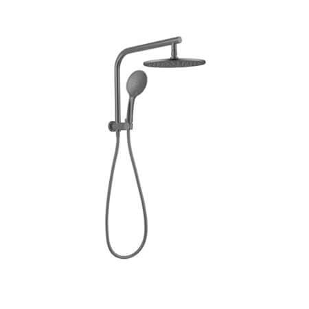 Showers Nero Mecca 2 In 1 Twin Shower Colour: Gun Metal Place & Palette