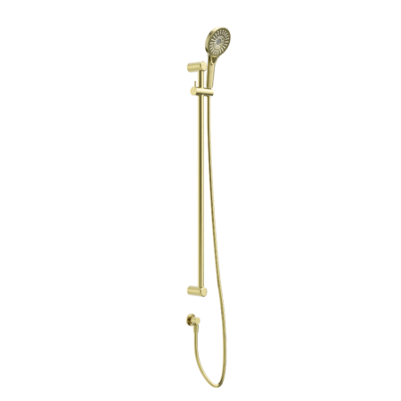 Showers Nero Mecca Care 25mm Grab Rail And Adjustable Shower Rail Set Colour: Brushed Gold Place & Palette