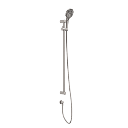 Showers Nero Mecca Care 25mm Grab Rail And Adjustable Shower Rail Set Colour: Brushed Nickel Place & Palette