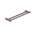 Mecca Care 25mm Double Towel Grab Rail-Accessories-Nero-Brushed Bronze-600mm-place-and-palette