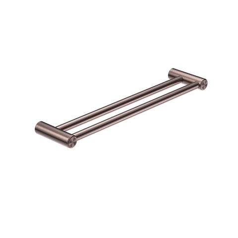 Mecca Care 25mm Double Towel Grab Rail-Accessories-Nero-Brushed Bronze-600mm-place-and-palette