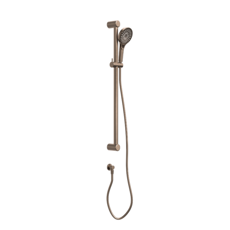 Showers Nero Mecca Care 32mm Grab Rail And Adjustable Shower Rail Set Colour: Brushed Bronze Place & Palette