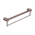 Accessories Nero Mecca Care 32mm Grab Rail With Towel Holder Colour: Brushed Bronze Size: 900mm Place & Palette