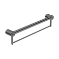 Accessories Nero Mecca Care 32mm Grab Rail With Towel Holder Colour: Gun Metal Size: 900mm Place & Palette