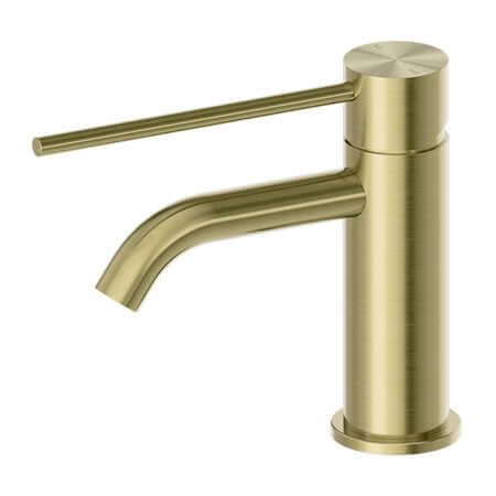 Tapware Nero Mecca Care Basin Mixer Colour: Brushed Gold Place & Palette