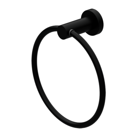 Mecca Hand Towel Ring-Accessories-Nero-Matte Black-place-and-palette