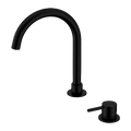 Tapware Nero Mecca Hob Basin Mixer Round Swivel Spout Colour: Matte Black Place & Palette