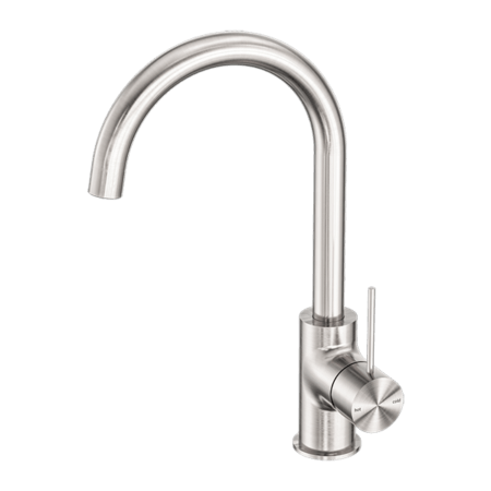 Tapware Nero Mecca Kitchen Mixer Colour: Brushed Nickel Place & Palette