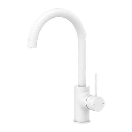 Tapware Nero Mecca Kitchen Mixer Colour: Matte White Place & Palette