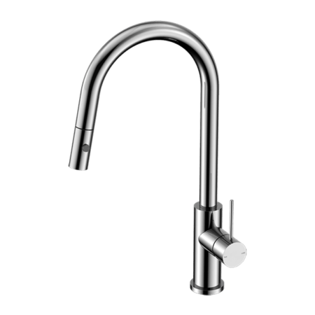 Tapware Nero Mecca Pull Out Sink Mixer With Vegie Spray Function Colour: Chrome Place & Palette