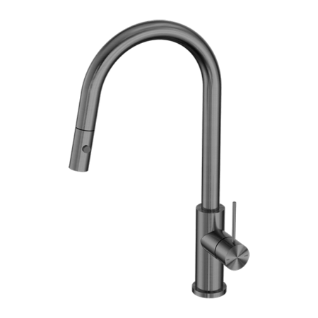 Tapware Nero Mecca Pull Out Sink Mixer With Vegie Spray Function Colour: Gun Metal Place & Palette