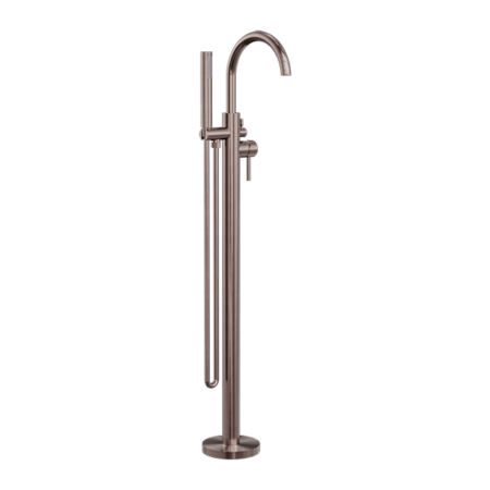 Showers Nero Mecca Round Freestanding Mixer With Hand Shower Colour: Brushed Bronze Place & Palette