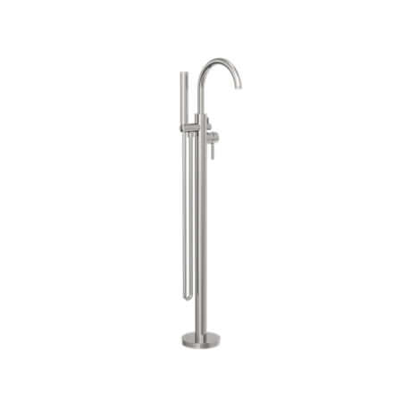 Showers Nero Mecca Round Freestanding Mixer With Hand Shower Colour: Brushed Nickel Place & Palette