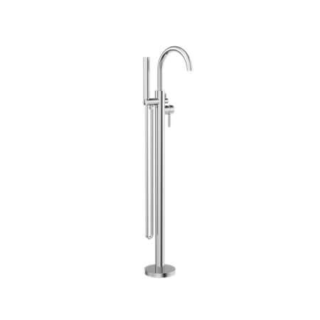 Showers Nero Mecca Round Freestanding Mixer With Hand Shower Colour: Chrome Place & Palette