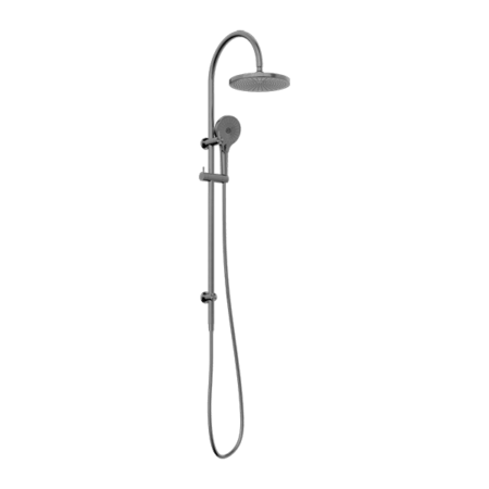 Showers Nero Mecca Twin Shower Colour: Gun Metal Place & Palette