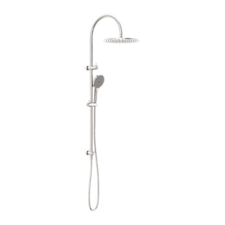 Showers Nero Mecca Twin Shower With Air Shower II Colour: Brushed Nickel Place & Palette