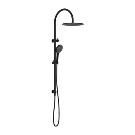 Showers Nero Mecca Twin Shower With Air Shower II Colour: Matte Black Place & Palette