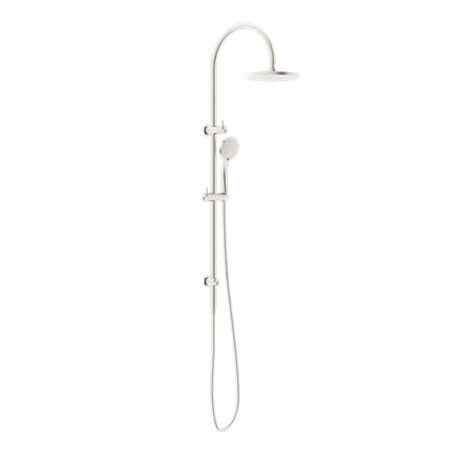 Showers Nero Mecca Twin Shower With Air Shower Colour: Brushed Nickel Place & Palette