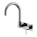 Tapware Nero Mecca Wall Basin/Bath Mixer Swivel Spout Colour: Chrome Place & Palette