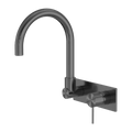 Tapware Nero Mecca Wall Basin/Bath Mixer Swivel Spout Colour: Gun Metal Place & Palette