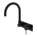 Tapware Nero Mecca Wall Basin/Bath Mixer Swivel Spout Colour: Matte Black Place & Palette