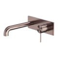 Tapware Nero Mecca Wall Basin/Bath Mixer Colour: Brushed Bronze Size: 120mm Place & Palette