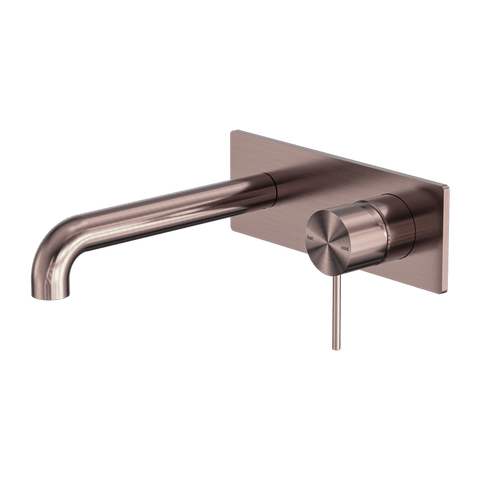 Tapware Nero Mecca Wall Basin/Bath Mixer Colour: Brushed Bronze Size: 120mm Place & Palette