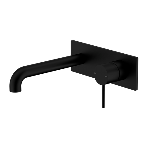 Tapware Nero Mecca Wall Basin/Bath Mixer Colour: Matte Black Size: 120mm Place & Palette