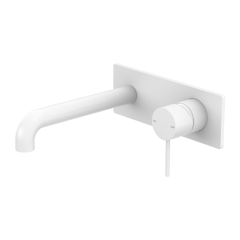 Tapware Nero Mecca Wall Basin/Bath Mixer Colour: Matte White Size: 120mm Place & Palette