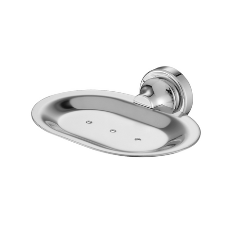 Medoc Soap Dish-Accessories-Modern National-Electroplated Chrome-place-and-palette