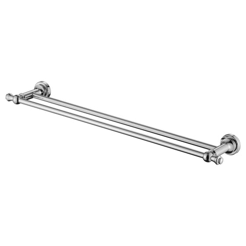 Medoc Towel Rail-Accessories-Modern National-Electroplated Chrome-Double-600mm-place-and-palette