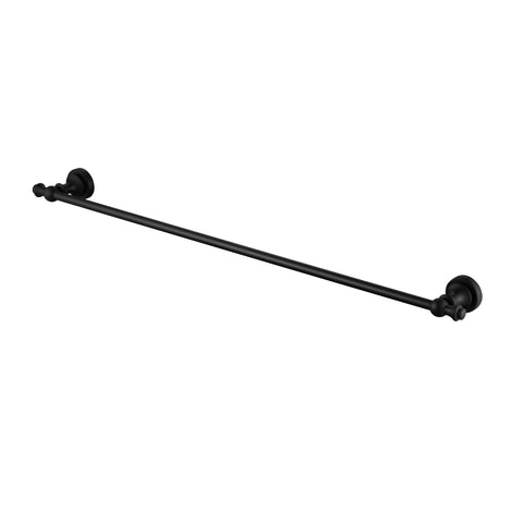 Medoc Towel Rail-Accessories-Modern National-Electroplated 
Matt Black-Single-600mm-place-and-palette