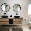 Basins Pietra Bianca Mila Basin Colour: Malibu Solid Place & Palette