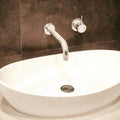 Basins Pietra Bianca Mila Basin Colour: Malibu Solid Place & Palette