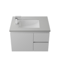 Basins Timberline Mini Rectangle Under Counter Ceramic Basin with Overflow to Side Color: White Gloss Place & Palette