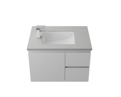 Basins Timberline Mini Rectangle Under Counter Ceramic Basin with Overflow to Side Color: White Gloss Place & Palette