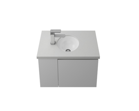 Basins Timberline Mini Round Under Counter Ceramic Basin with Overflow to Front Color: White Gloss Place & Palette