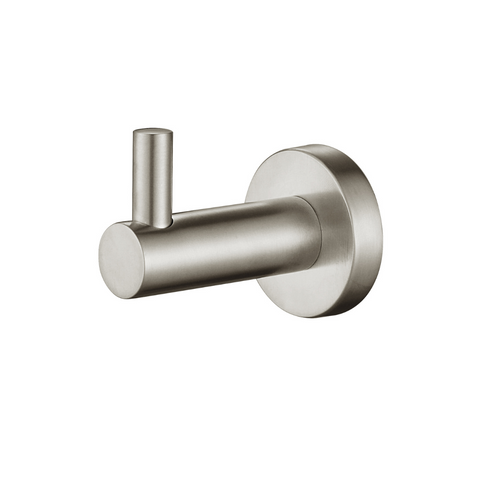 Mirage Robe Hook-Accessories-Modern National-Pvd 
Brushed Nickel-Single-place-and-palette