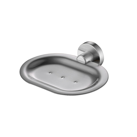 Mirage Soap Dish-Accessories-Modern National-Electroplated 
Brushed Chrome-place-and-palette